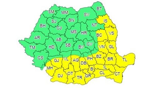 Cod galben de caniculă în jumătate din țară, temperaturi de 38 de grade Celsius. Urmează o noapte tropicală