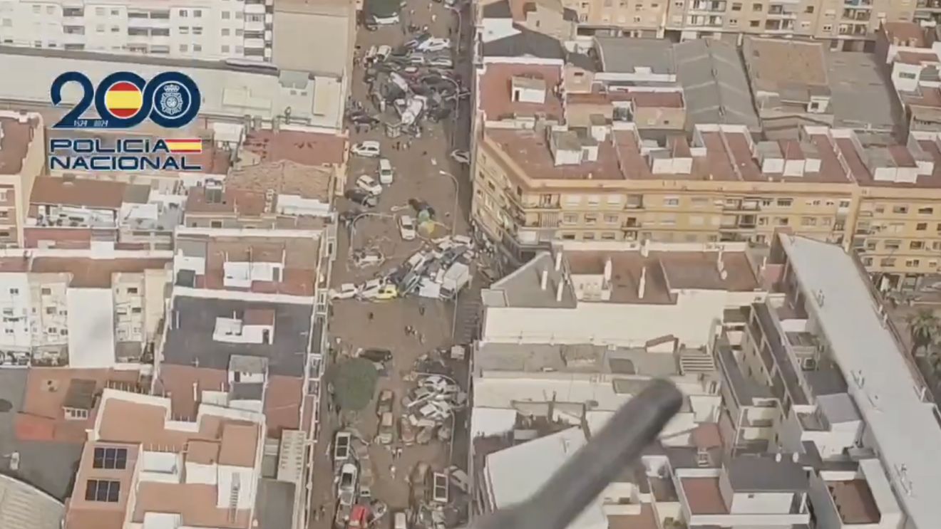 VIDEO Imagini aeriene arată amploarea distrugerilor provocate de inundațiile din Spania