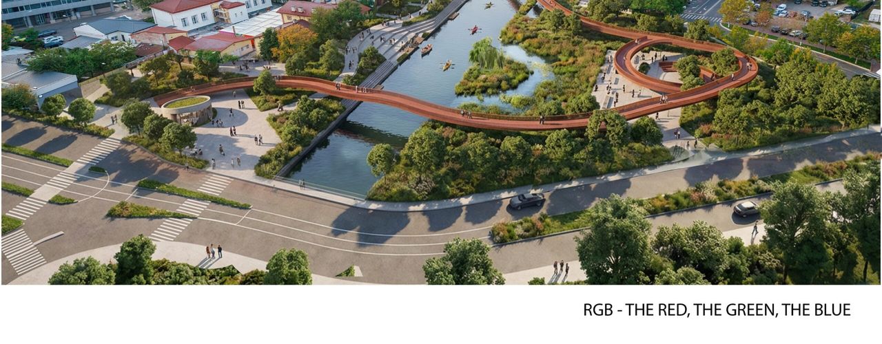 GALERIE FOTO De la albia de beton a Dâmboviței la coridorul verde-albastru al Bucureștiului / Șase proiecte premiate vor să schimbe fața râului și să-l redea oamenilor / Arhitect londonez: „Progresele mici, dar constante schimbă orașele”