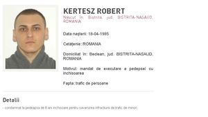 Bărbat din Bistriţa-Năsăud, urmărit internaţional din categoria Most Wanted, adus în ţară de Poliţia Română/ El are o condamnare la şase ani de închisoare pentru trafic de minori şi proxenetism