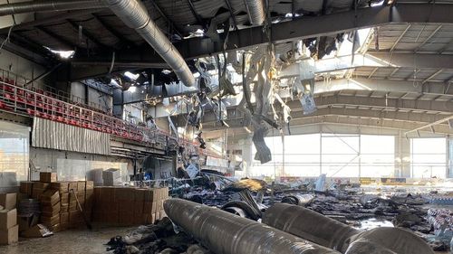 FOTO După presupusa lovitură rusă asupra unei arene sportive, Ucraina respinge argumentul că sportul este "dincolo de politică" / Kuleba: „Îi invit pe toți oficialii să vadă cu ochii lor «neutralitatea sportivă» a Rusiei”