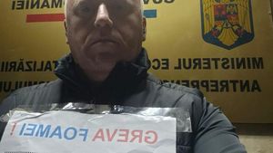 Liderul Sindicatului Liber „Navalistul” a intrat în greva foamei în fața sediului Ministerului Economiei pentru a atrage atenţia asupra situaţiei financiare a şantierului naval din Mangalia
