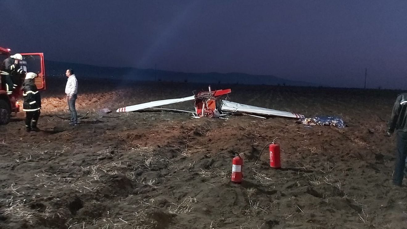 VIDEO Un avion de mici dimensiuni s-a prăbușit la Șiria. Doi bărbați au decedat