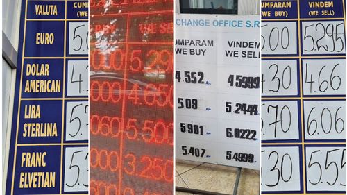 Euro se apropie de 5,3 lei, la vânzare, la casele de schimb / Noi recorduri ale cotației leu - euro