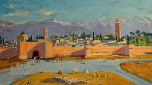 Un tablou pictat de Churchill în timpul celui de-al Doilea Război Mondial a fost vândut cu peste 8 milioane de euro la licitaţie la Londra