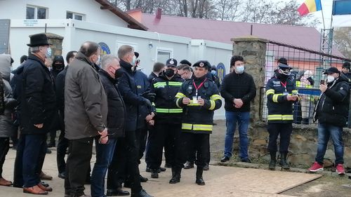 FOTO Iohannis a ajuns la Vama Siret / În tabăra de refugiați se află 215 de ucraineni