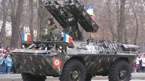 Platformă antiaeriană românească, surprinsă pe frontul din Ucraina cu vopseaua originală / Bucureștiul nu spune ce ajutor oferă Kievului / Ce poate face sistemul CA-95