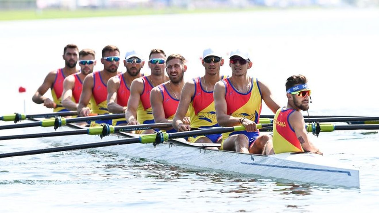 Echipajul de 8+1 masculin al României, locul 5 în finala probei regine de canotaj