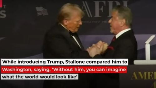 Sylvester Stallone îl declară ”admirativ” pe Trump, ”un personaj mitic”, ”un al doilea George Washington” şi-l evocă pe Isus