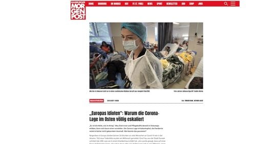 ”Idioții Europei” - Analiză a pandemiei în Europa de est în presa germană / Lipsa personalului medical, influența Bisericii și o clasă politică depășită de situație, trei cauze observate de ziariștii germani