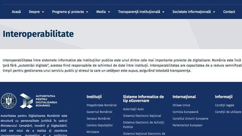 ADR a lansat Sistemul Național de Interoperabilitate, platforma care interconectează bazele de date ale administraţiei publice din România
