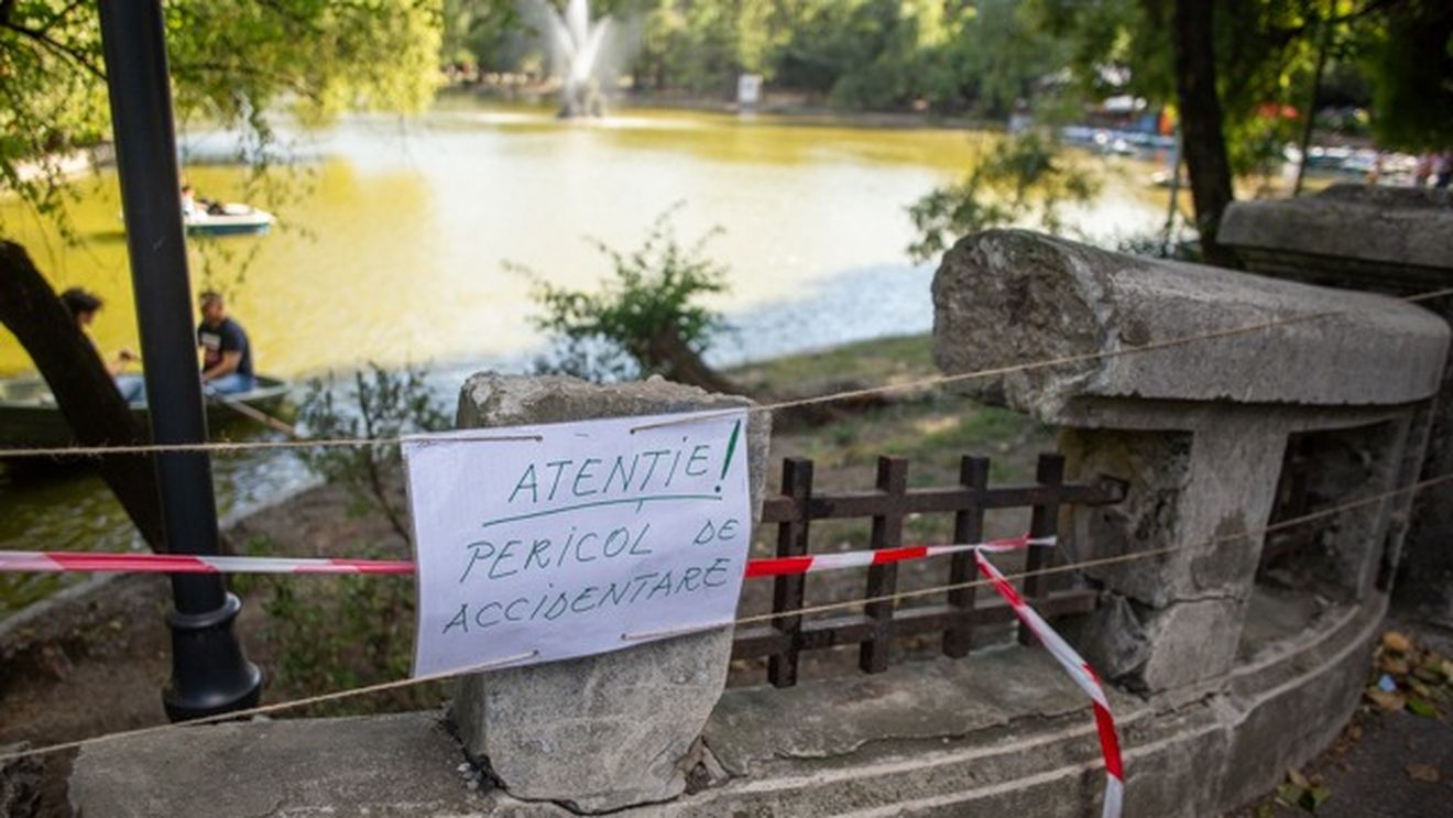 Primăria Capitalei anunță că va repara Podul mare din Parcul Cişmigiu