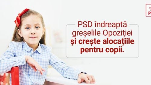 Suprarealism politic: PSD se laudă că mărește alocațiile copiilor, deși a votat împotriva inițiativei PNL