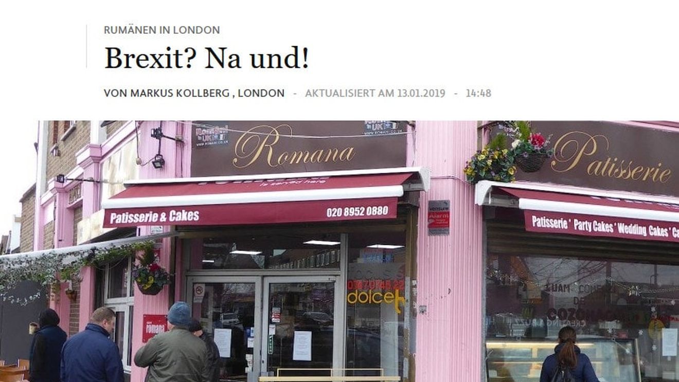 Reportaj FAZ despre cartierul Burnt Oak, Mica Românie din Londra: Sarmale și mămăligă la Hard Work Cafe/ Economia britanică depinde de migranții din Europa de est, la fel și cafeneaua