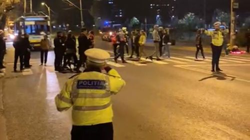 Un nou protest pe Șoseaua Antiaeriană din București, după ce promisiunile privind amplasarea unui semafor n-au mai fost îndeplinite