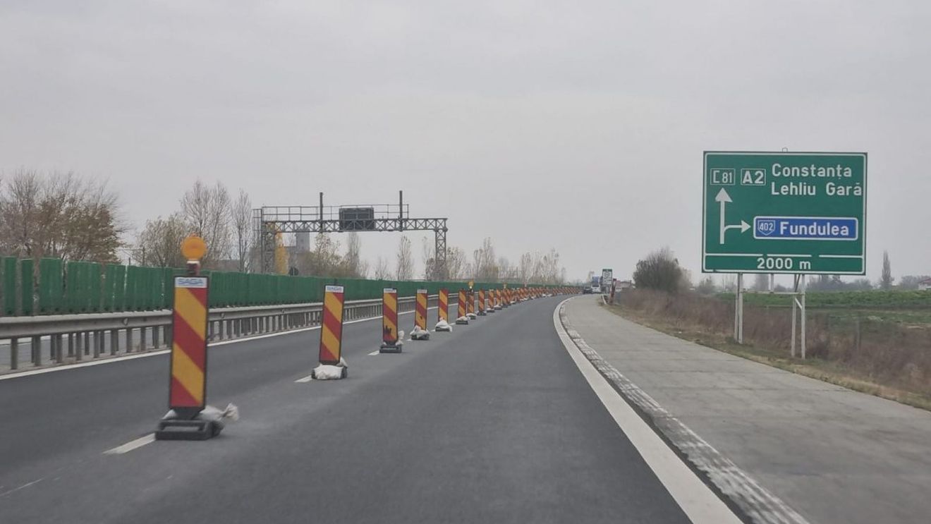 Trafic restricționat pe A2 București-Constanța, din cauza unor lucrări
