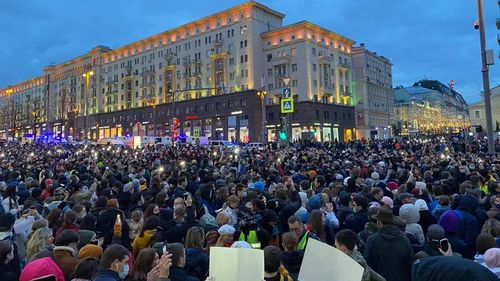 VIDEO Proteste masive în Moscova: Manifestanții scandează numele lui Aleksei Navalnîi și cer eliberarea acestuia/ UPDATE Poliția a făcut cel puțin 1000 de arestări
