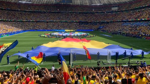 VIDEO Momentul ”piele de găină” la meciul România-Ucraina 3-0: stadionul a început să cânte imnul ”Deșteaptă-te, române” în minutul 80