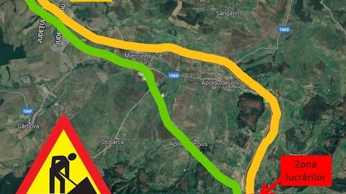 Lucrări pe Autostrada A1, în județul Sibiu / Trafic deviat între Sălişte (Sibiu) şi Cunţa (Alba)