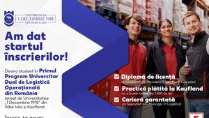 Kaufland România lansează, în premieră națională, programul de Studiu Dual Universitar în Logistica Operațională, în parteneriat cu Universitatea „1 Decembrie 1918” din Alba Iulia