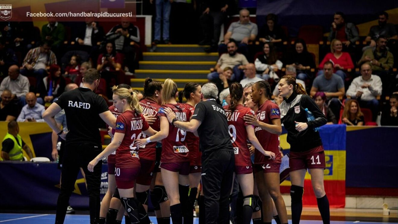 Rapid Bucureşti, victorie la scor cu Buducnost în primul meci din 2023 în Liga Campionilor la handbal feminin
