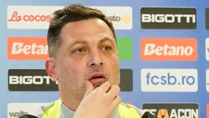Prima victorie a lui Mirel Rădoi în al doilea mandat la FCSB, 1-0 cu UTA în etapa a doua din play-out