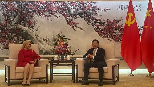 Viorica Dăncilă, propagandă deschisă pentru China după o serie de intâlniri cu oficiali de la Beijing