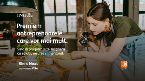 Hai în programul She’s Next de la ING și Visa, în care premiem antreprenoarele care vor mai mult! Ți-am pregătit tot ce ai nevoie, de la ședințe de mentorat până la granturi care să te ajute să-ți crești afacerea (P)
