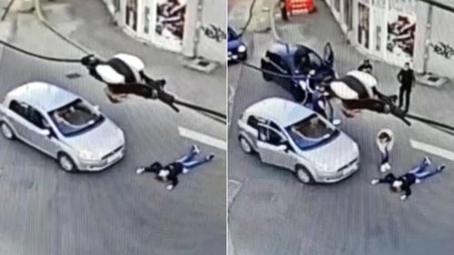 O femeie din Bucureşti, acuzată că a vrut să însceneze un accident / S-a aruncat pe jos fără să fie lovită de mașină, dar nu şi-a dat seama că este filmată