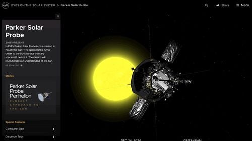 Sonda solară Parker a NASA se va apropia la o distanță record de Soare în ajunul Crăciunului