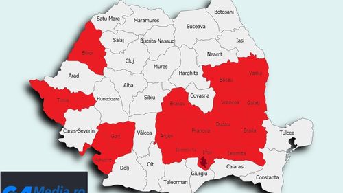 Germania a actualizat lista județelor din România considerate zone de risc. Bucureștiul și alte 17 județe au intrat în zona roșie