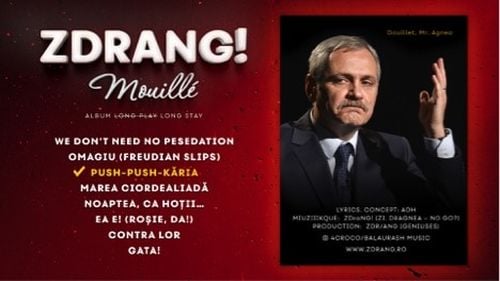 VIDEO Pamflet ”Push-Push-Kăria”, hitul de pe albumul ”Mouillé” - amplu omagiu adresat Conducerii PSD