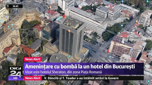 Hotelul Sheraton și Școala Americană din București, evacuate după un apel la 112 în care cele două clădiri au fost amenințate cu rachete