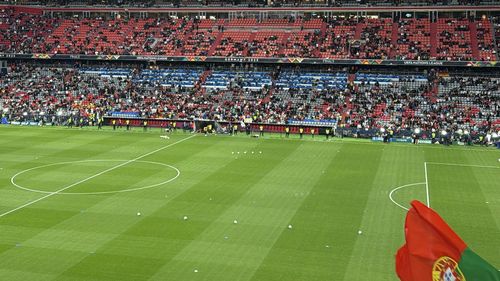 Un suporter a murit după ce a căzut de la 8 metri înălţime, de pe stadionul din Munchen, în timpul finalei Ligii Națiunilor / ”Înregistrările video sunt în curs de analiză”
