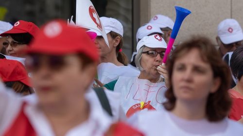 Federaţia "Solidaritatea Sanitară": Oferta Guvernului este insuficientă, continuăm protestele