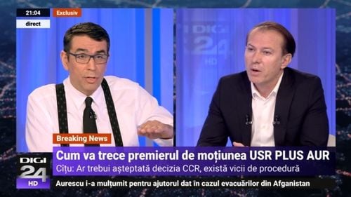 Florin Cîțu, acuzații fără pecedent: Dacă AUR a negociat cu USR PLUS ca vaccinarea să fie încetinită? / O să vină doamna Ursula și cu cine semnează PNRR? / Am transmis USR că încă putem merge mai departe, doar să retragă moțiunea
