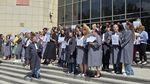 FOTO VIDEO: Grefierii de la Parchetul General și Tribunalul București protestează împotriva proiectului de lege a salarizării