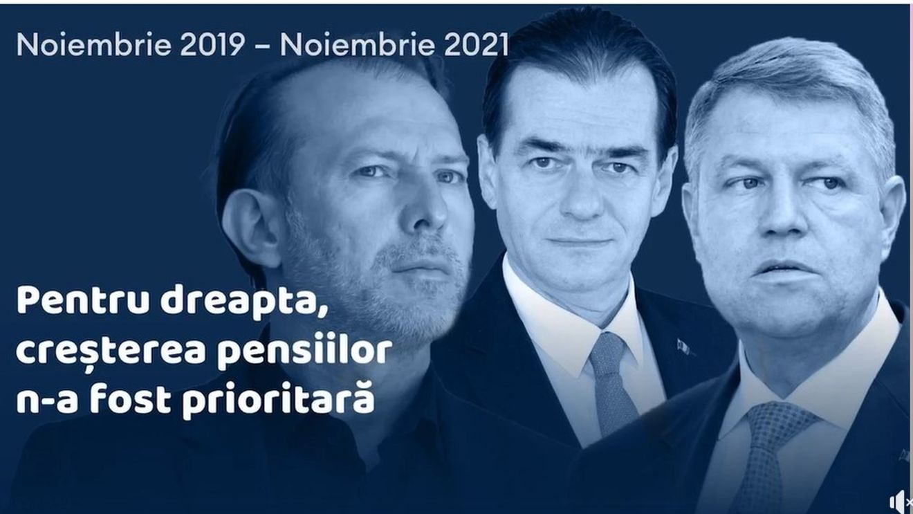 VIDEO PSD și Ciolacu, atac frontal la președintele Iohannis și la foștii lideri PNL, Cîțu și Orban: Într-un videoclip ca de campanie, acuză faptul că ”pentru dreapta creșterea pensiilor n-a fost prioritară”