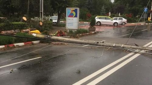 Mureș: Peste 30 de localități au rămas fără curent electric,  90 de copaci și mai mulți stâlpi au fost doborâți de vânt