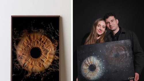 Un cuplu a deschis primul studio de fotografie a irisului din Sibiu, cu investiție inițială de 5.000 de euro / ”Fiecare ochi este unic, iar fiecare persoană care le trece pragul celor doi devine parte din povestea lor”