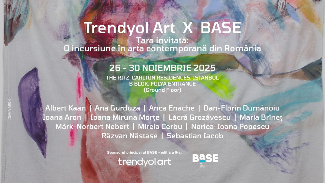 Treisprezece artiști români își vor expune lucrările la BASE 2025, cu sprijinul Trendyol