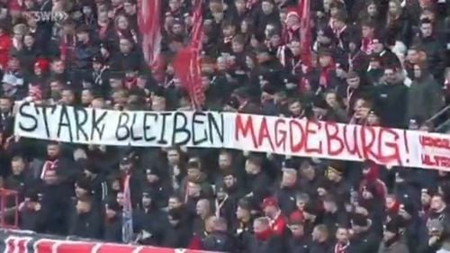 VIDEO Minut de reculegere pentru Magdeburg întrerupt în liga a treia germană. Reacţia publicului: "Afară cu naziştii!"