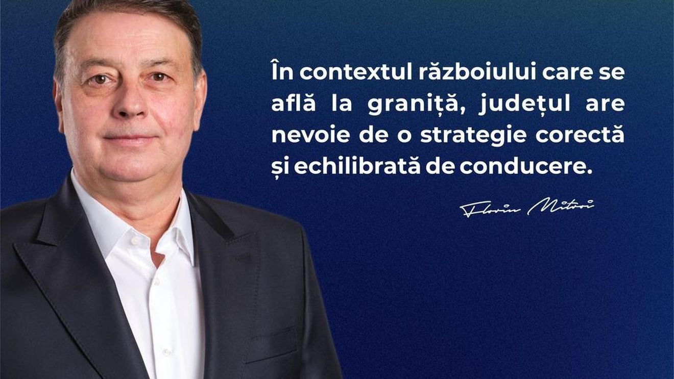Candidatul PNL la Consiliul Județean Constanța folosește sigla NATO într-o fotografie cu imaginea sa, candidatura, însemnul partidului și un mesaj electoral