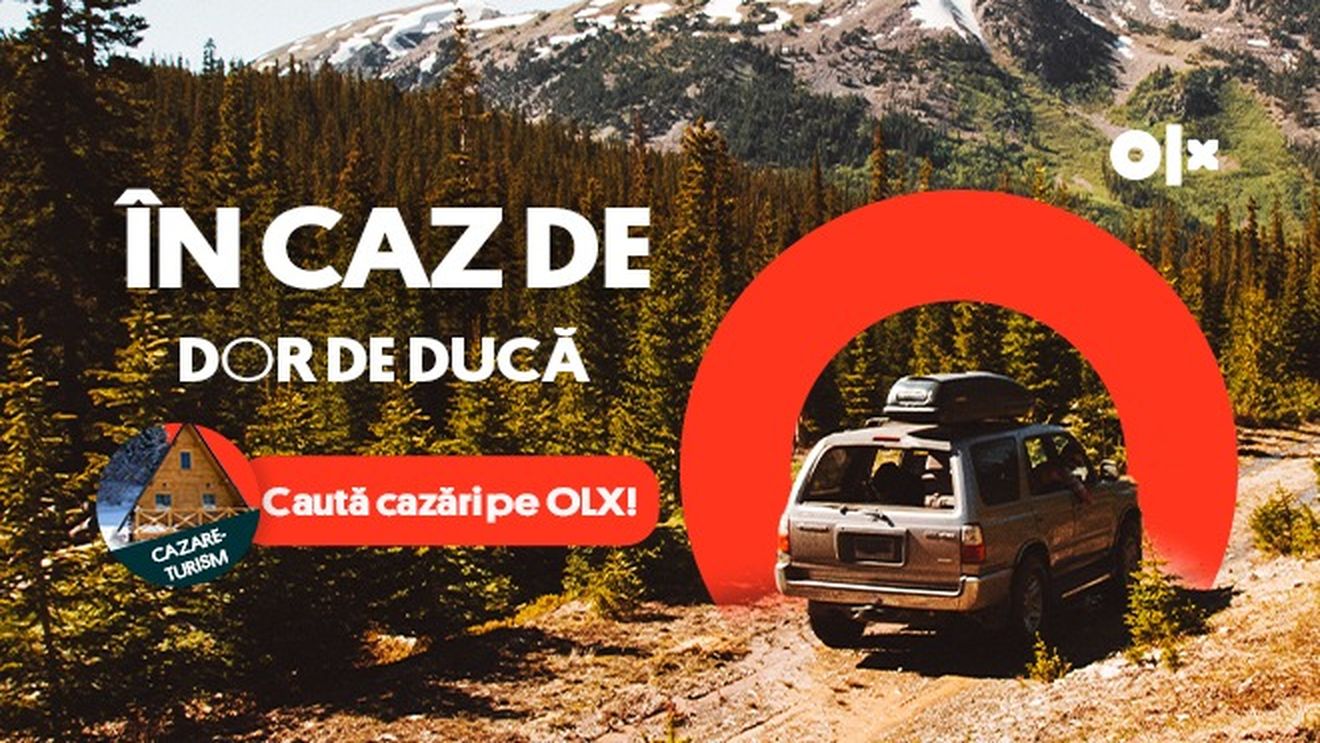 Orice s-ar ivi în zare, apare și o cazare OLX! Când e timpul să schimbi peisajul, închiriază un loc de poveste pentru iarna ta de vis: de la cabane rustice la apartamente elegante, avem tot ce-ți dorești. Bucură-te de un nou sezon pe stilul tău! (P)