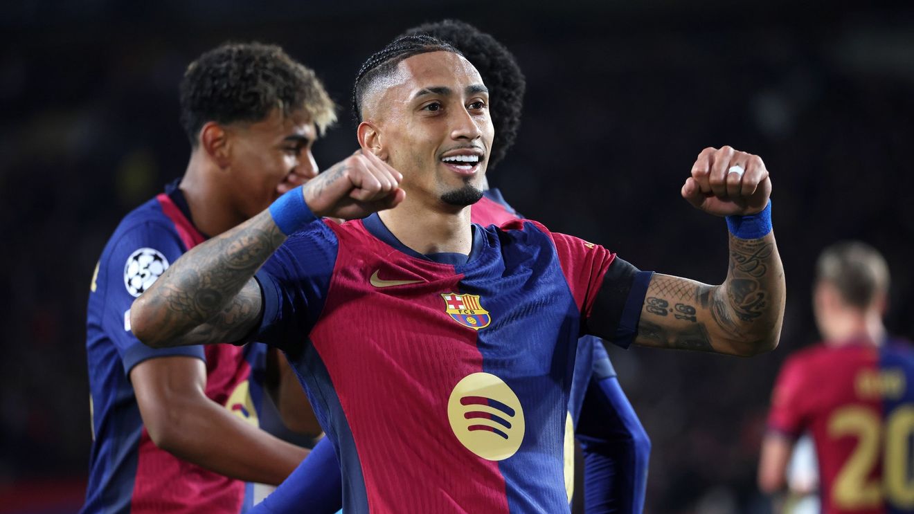 Raphinha (FC Barcelona), noul golgheter din Champions League