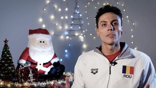 VIDEO David Popovici de Crăciun: “Încercaţi să petreceţi cât mai mult timp alături de familiile voastre”