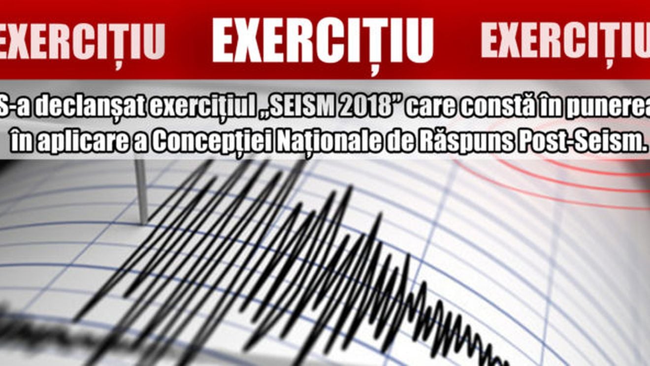 Cel mai amplu exercițiu de simulare în caz de cutremur, SEISM 2018, declanșat sâmbătă în București