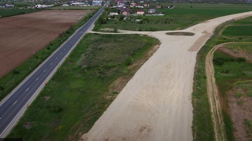 VIDEO Cum arată şantierul ,,ciotului” de centură de la Mihăileşti pe DN 6, şosea de doar trei kilometri care va fi inaugurată la sfârşitul anului