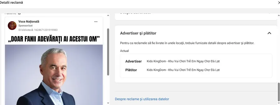 Fake-news viral promovat de un loc de joacă din Vietnam. Călin Georgescu a donat, „în secret”, 4 milioane de dolari pentru copii din România, însă imaginile sunt cu copii din Africa și Asia