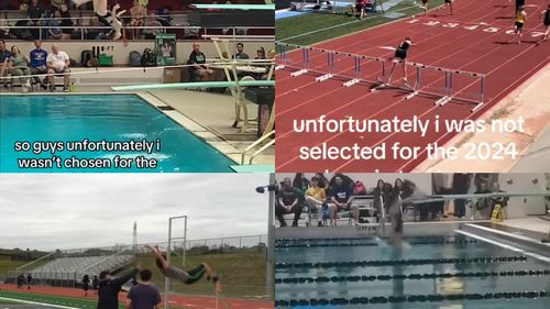 VIDEO „Vă anunț că nu m-am calificat la Jocurile Olimpice”. Căzăturile sportivilor amatori în piscină sau la bârnă, meme în trend pe rețelele sociale